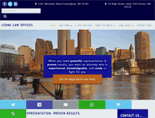 Tablet Screenshot of leonelawoffices.com